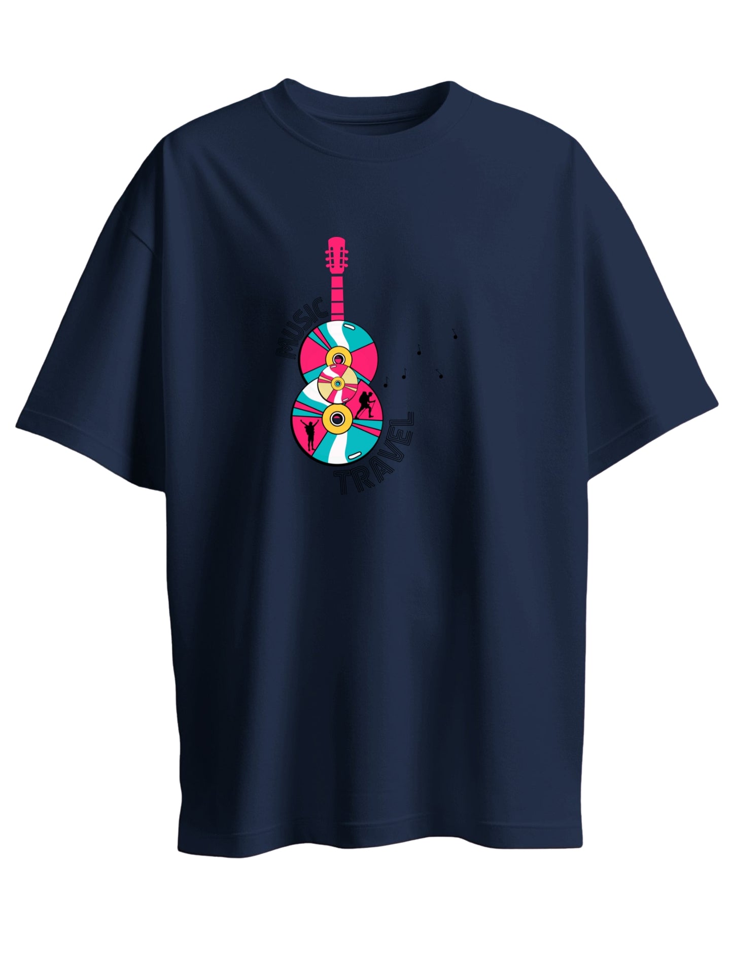 TRAVEL, MUSIC - HEALING IN PROGRESS - OVERSIZED T SHIRTS - UNISEX
