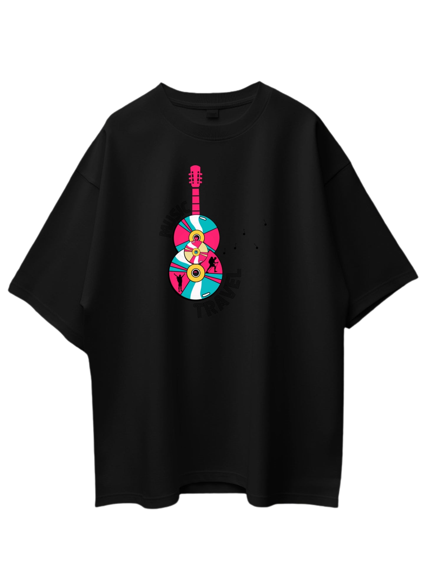 TRAVEL, MUSIC - HEALING IN PROGRESS - OVERSIZED T SHIRTS - UNISEX