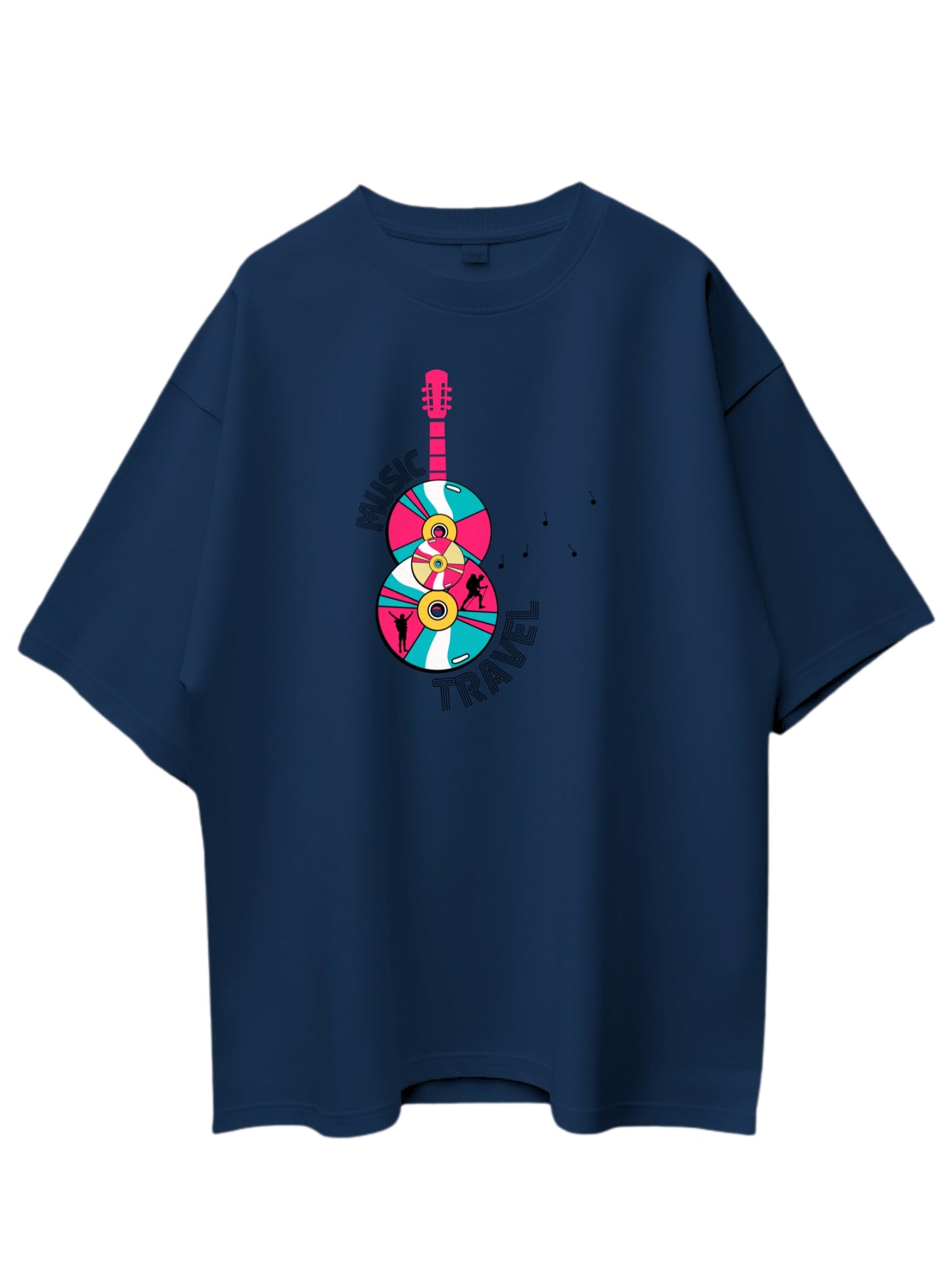TRAVEL, MUSIC - HEALING IN PROGRESS - OVERSIZED T SHIRTS - UNISEX