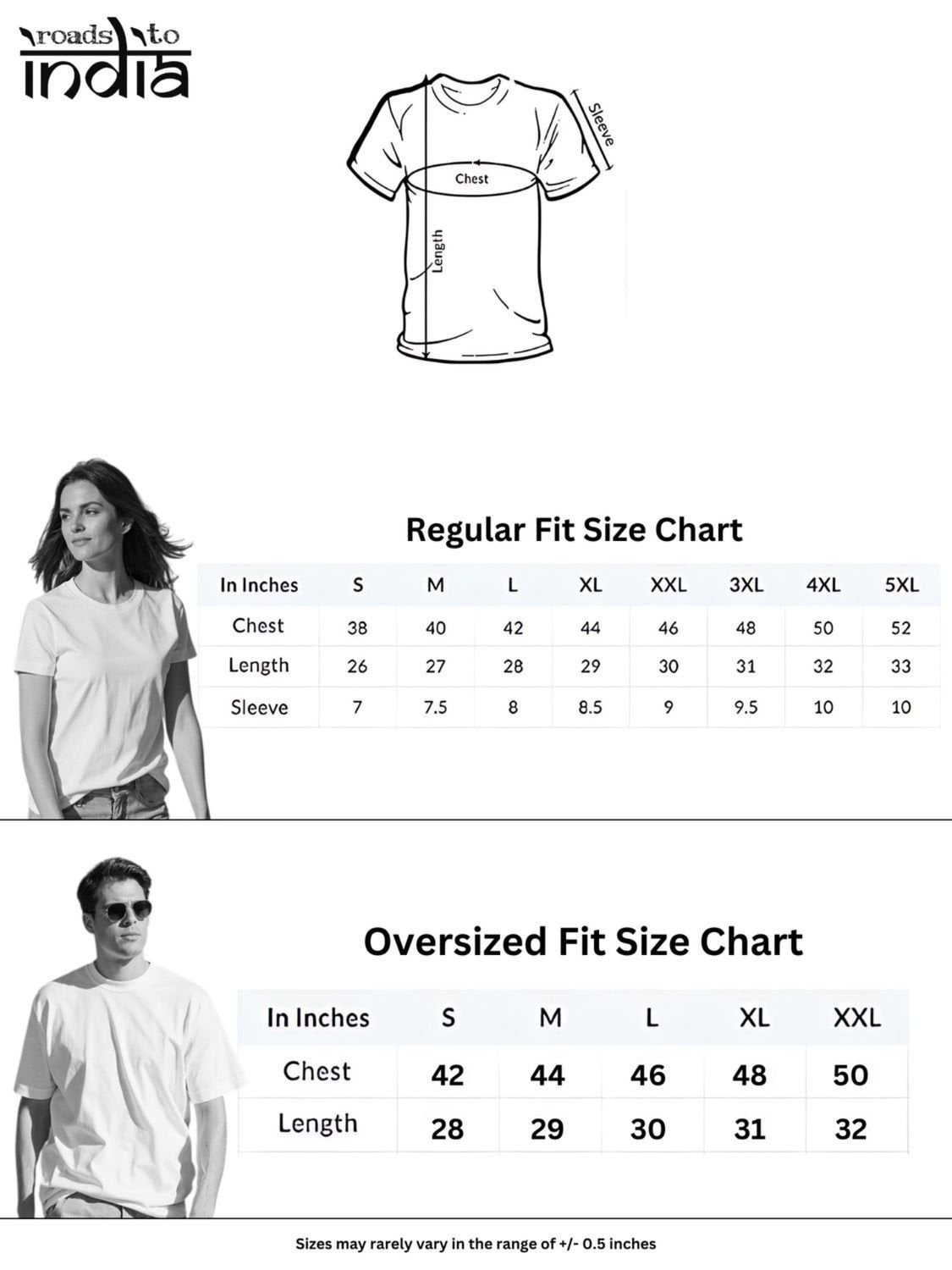 Roads to India® Men's Pure Cotton Festival T-Shirt – Let’s Do Bhangra Graphic Tee | Unisex Fit (Regular & Oversized) | 180/220 GSM | Half Sleeve, Round Neck | S–5XL | Black, Grey, Navy Blue, White