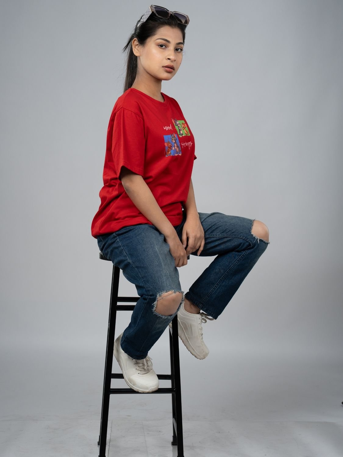 Red Model Female