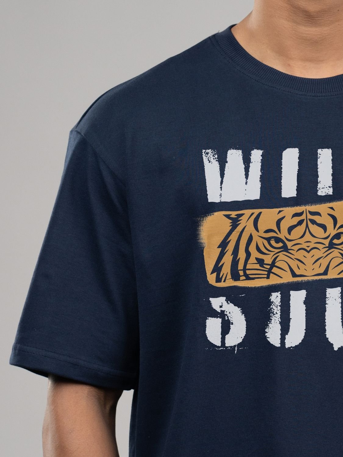 Roads to India® Men's Cotton Casual T-Shirt – Wild Soul Graphic Tee | Unisex Fit (Regular & Oversized) | 180/220 GSM | Half Sleeve, Round Neck | S–5XL | Black, Navy Blue, White