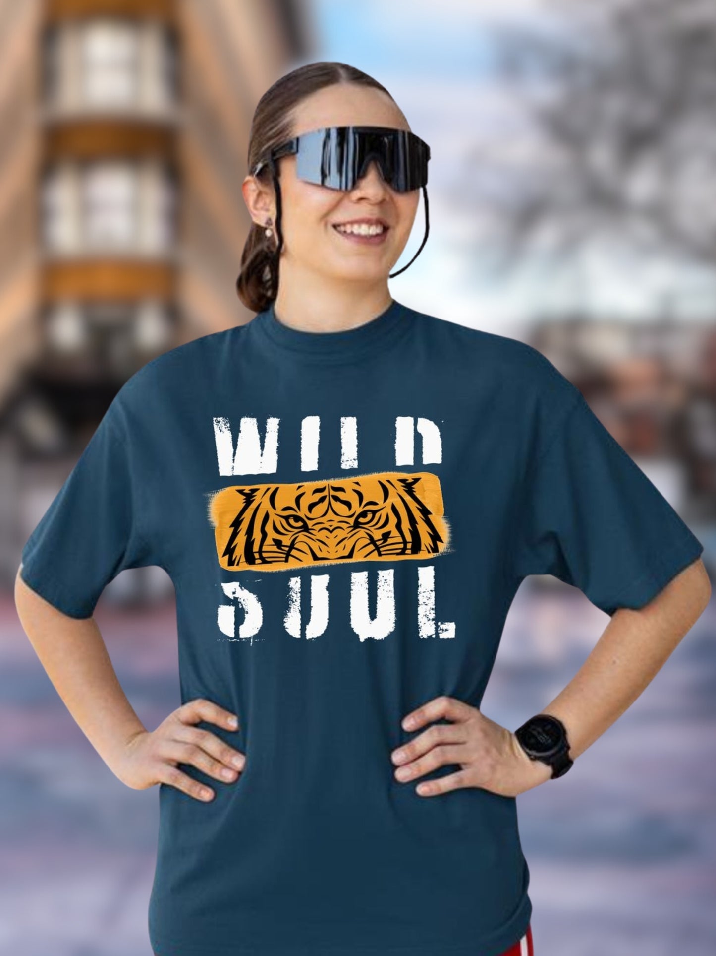Roads to India Travel Tees - Wild Soul Unisex - Oversized Fit T-Shirts - Half Sleeve Crew Neck - 100% Combed Cotton, Sustainable Ink Print, BioWashed, Side-Seamed