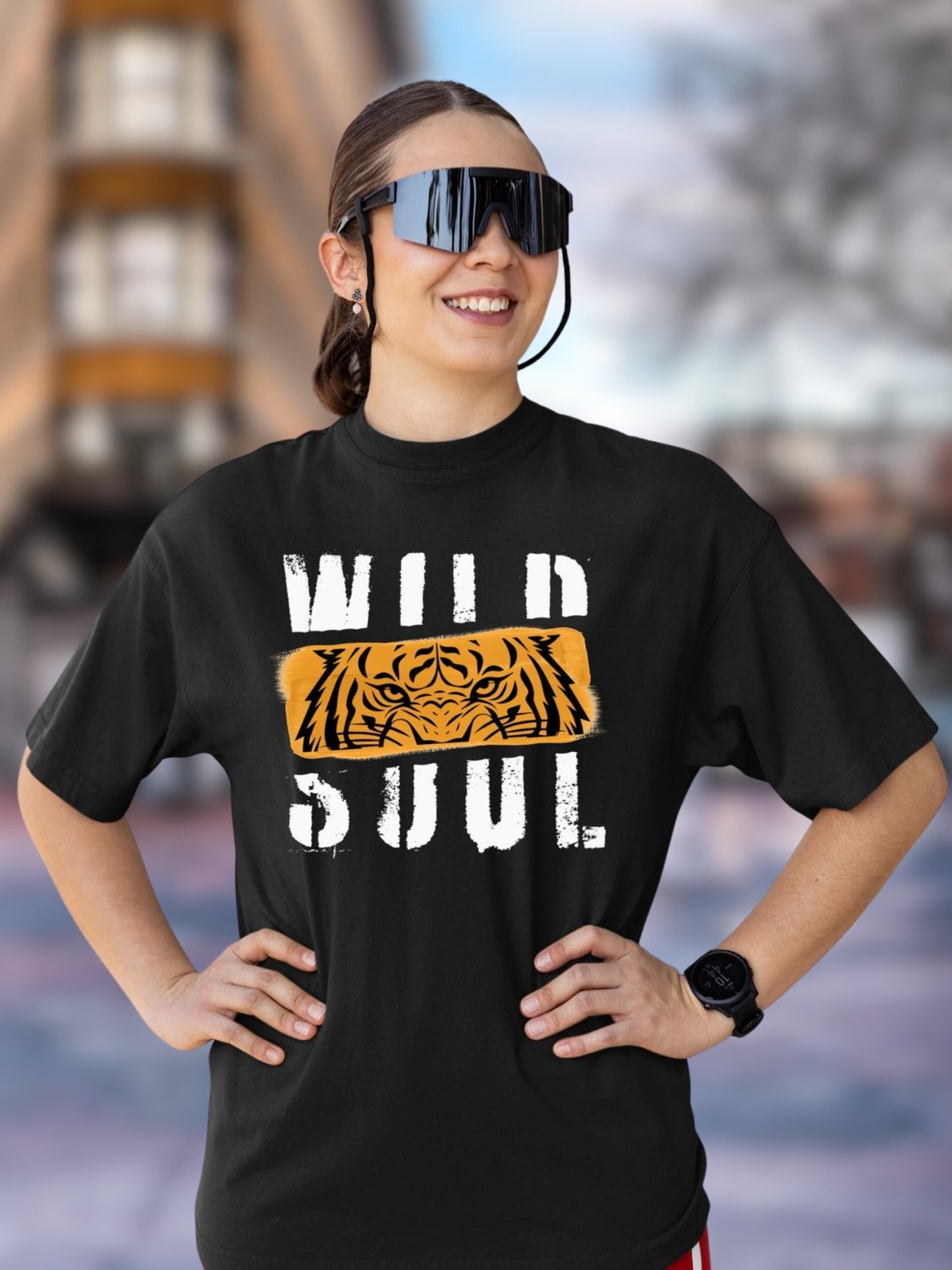 Roads to India Travel Tees - Wild Soul Unisex - Oversized Fit T-Shirts - Half Sleeve Crew Neck - 100% Combed Cotton, Sustainable Ink Print, BioWashed, Side-Seamed