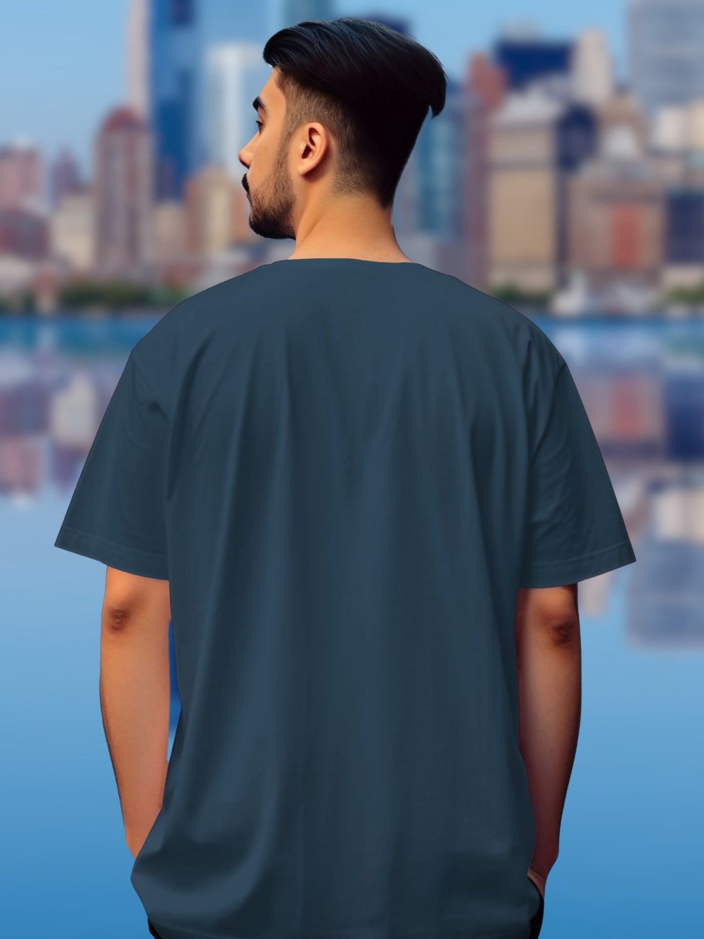 Roads to India Travel Tees - Wild Soul Unisex - Oversized Fit T-Shirts - Half Sleeve Crew Neck - 100% Combed Cotton, Sustainable Ink Print, BioWashed, Side-Seamed