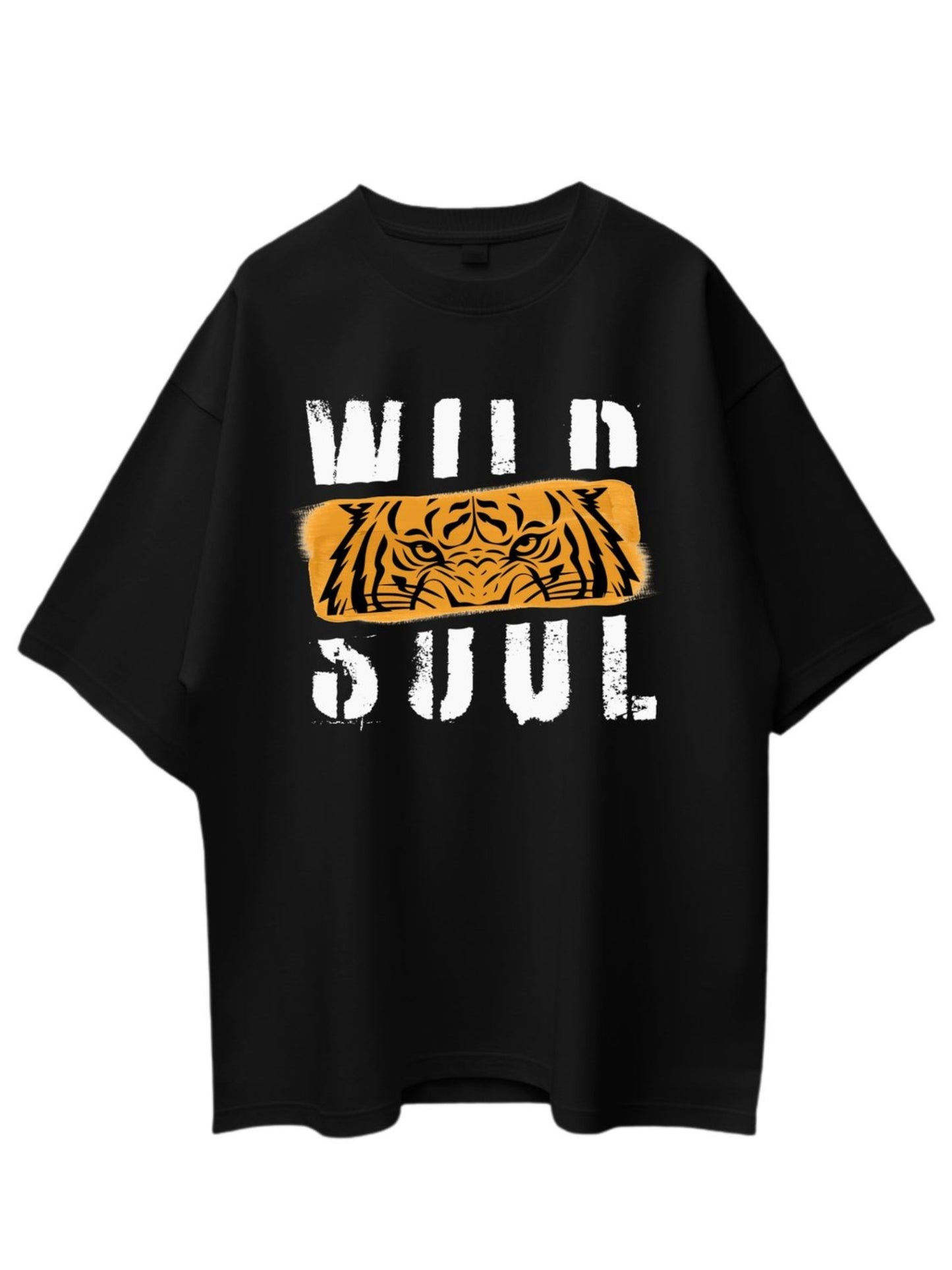 Roads to India Travel Tees - Wild Soul Unisex - Oversized Fit T-Shirts - Half Sleeve Crew Neck - 100% Combed Cotton, Sustainable Ink Print, BioWashed, Side-Seamed
