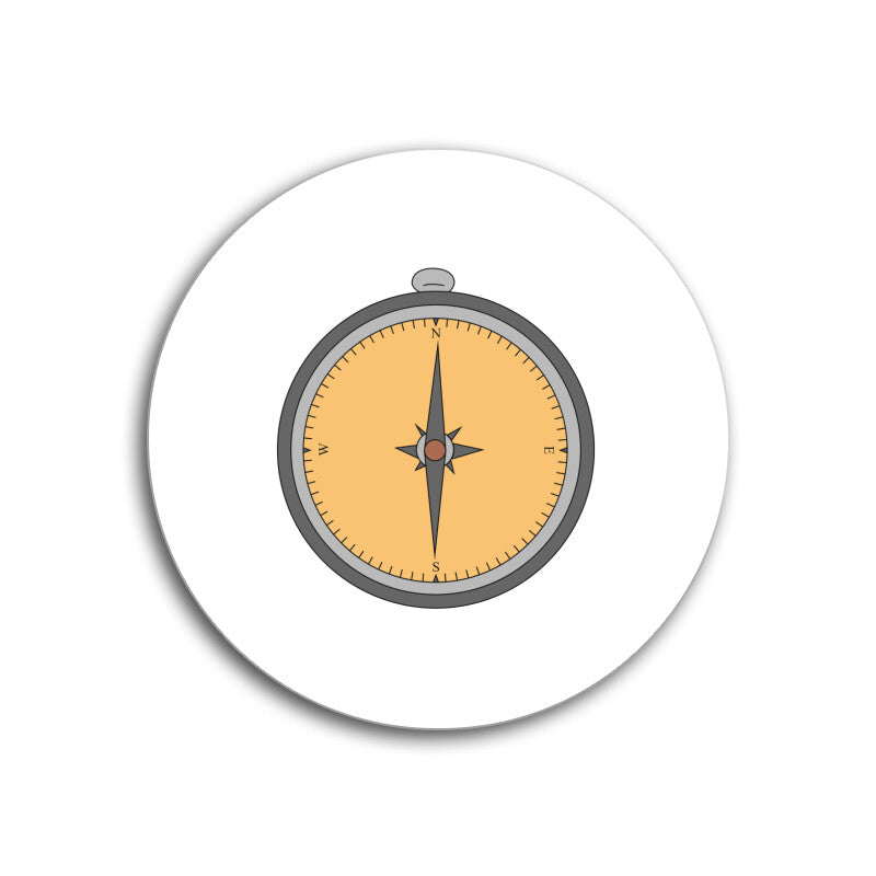 Roads To India - Coaster, your own table, glass lid, travel lovers, compass