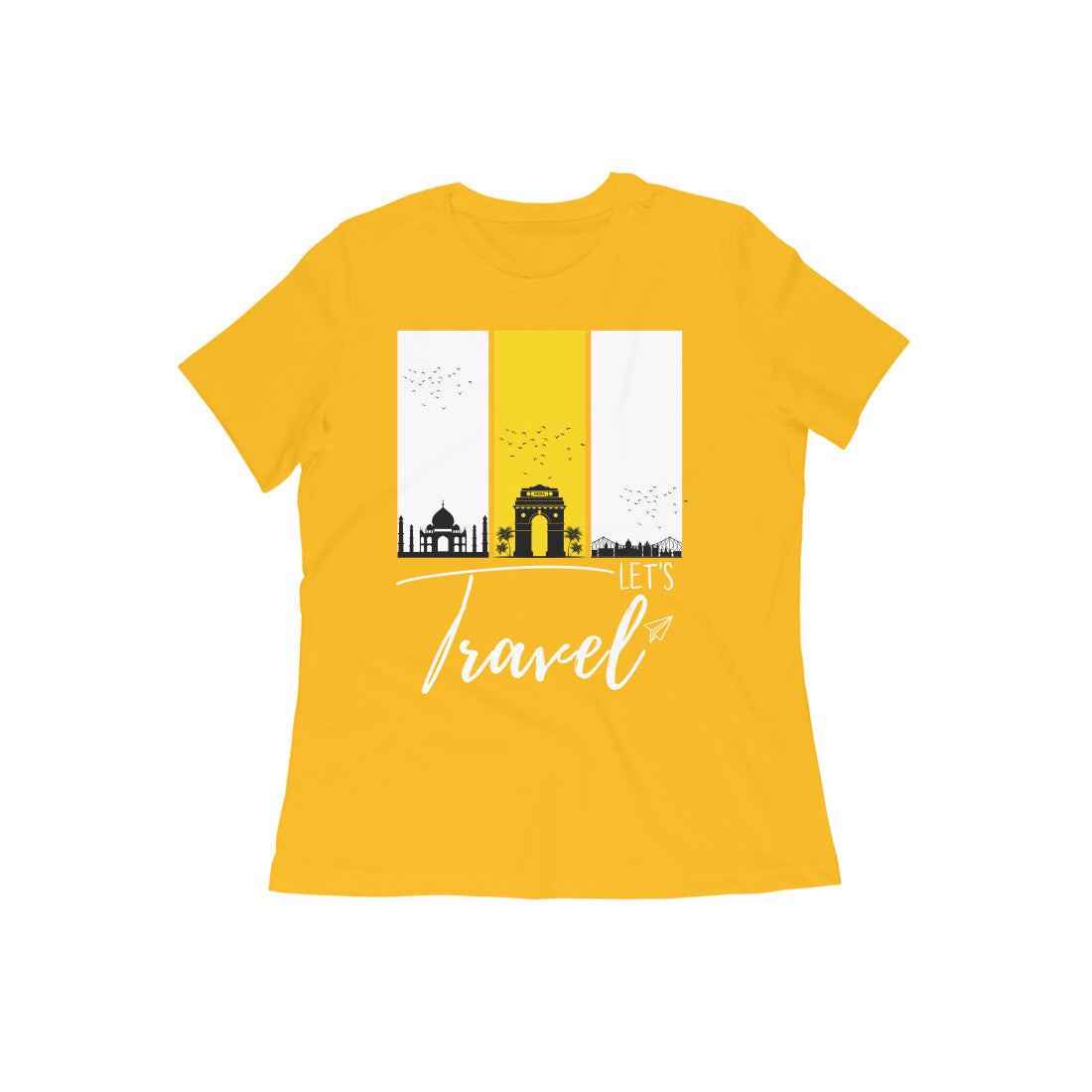 LET'S TRAVEL - WOMENS TEE SHIRT - DREAM OF TRAVELING