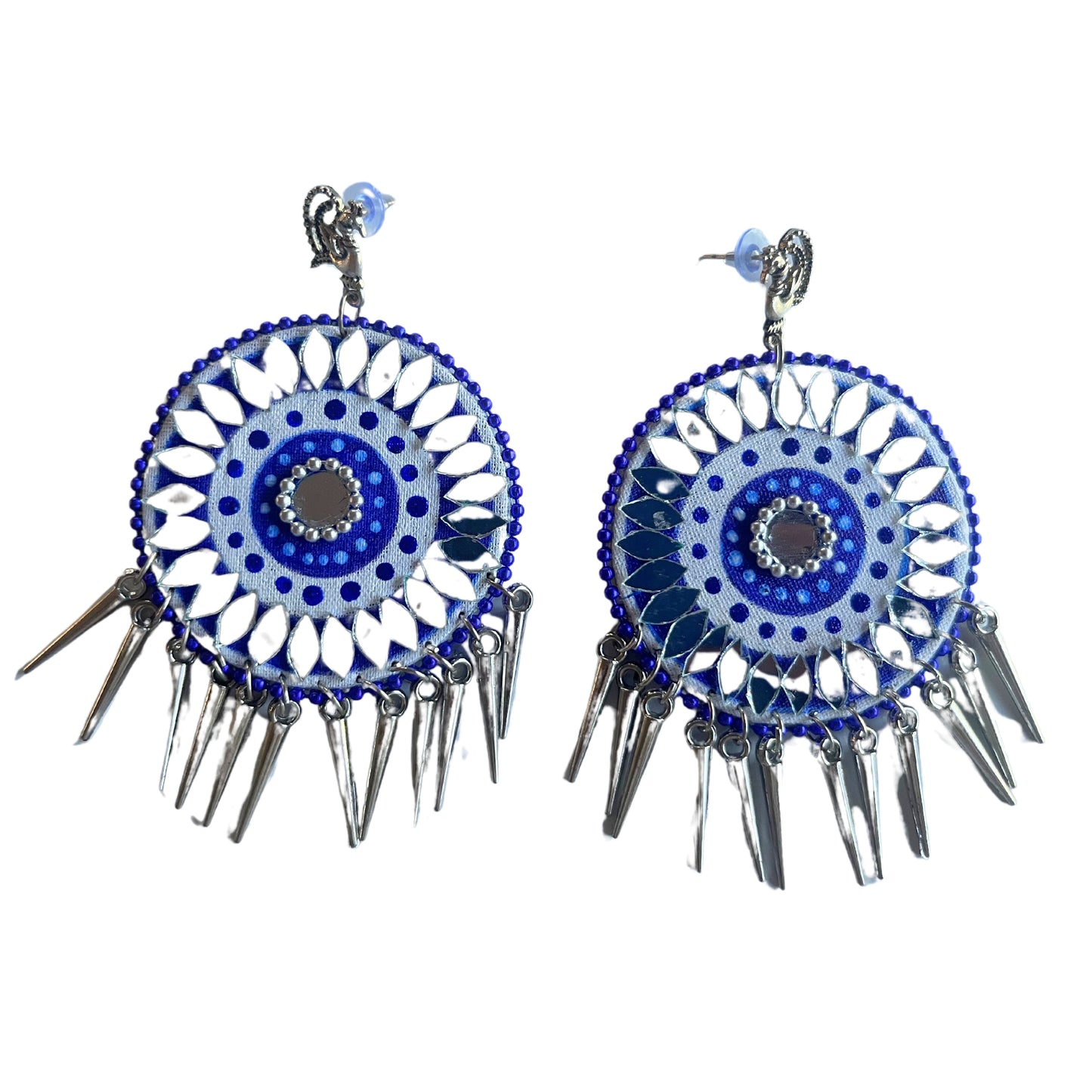 Road To India Closet Evil Eye Earring - Boho Bollywood Wedding Party Vacation - Aesthetic Handmade Earrings