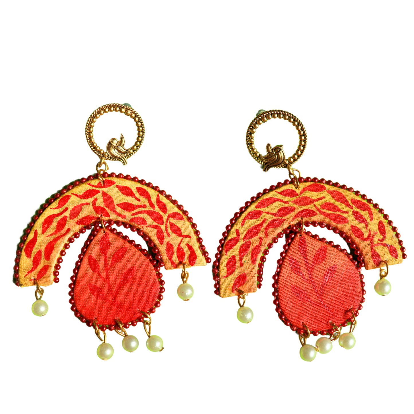 Roads To India - Handpainted Earrings - Bohe Collection - Handmade Jewellery