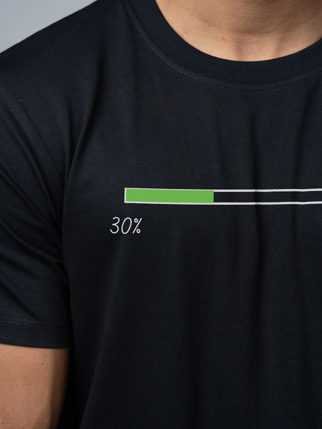 Roads to India® Men's Pure Cotton Casual T-Shirt – Life Percentage Graphic Tee | Unisex Fit (Regular & Oversized) | 180/220 GSM | Half Sleeve, Round Neck | S–5XL | Black, Navy Blue