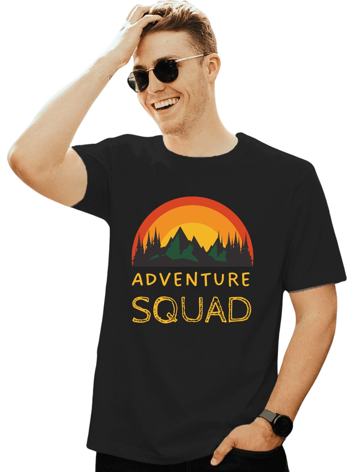 ADVENTURE SQUAD - UNISEX T SHIRT FOR TRAVELING - let's get lost together