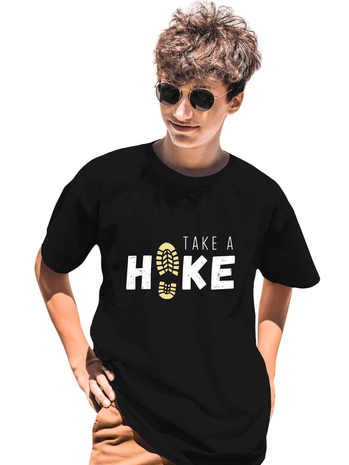 TAKE A HIKE - UNISEX T SHIRT - I'd rather be Hiking ( black, blue, maroon )