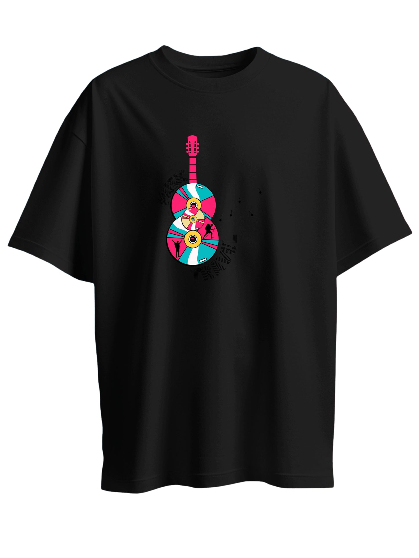 TRAVEL, MUSIC - HEALING IN PROGRESS - OVERSIZED T SHIRTS - UNISEX