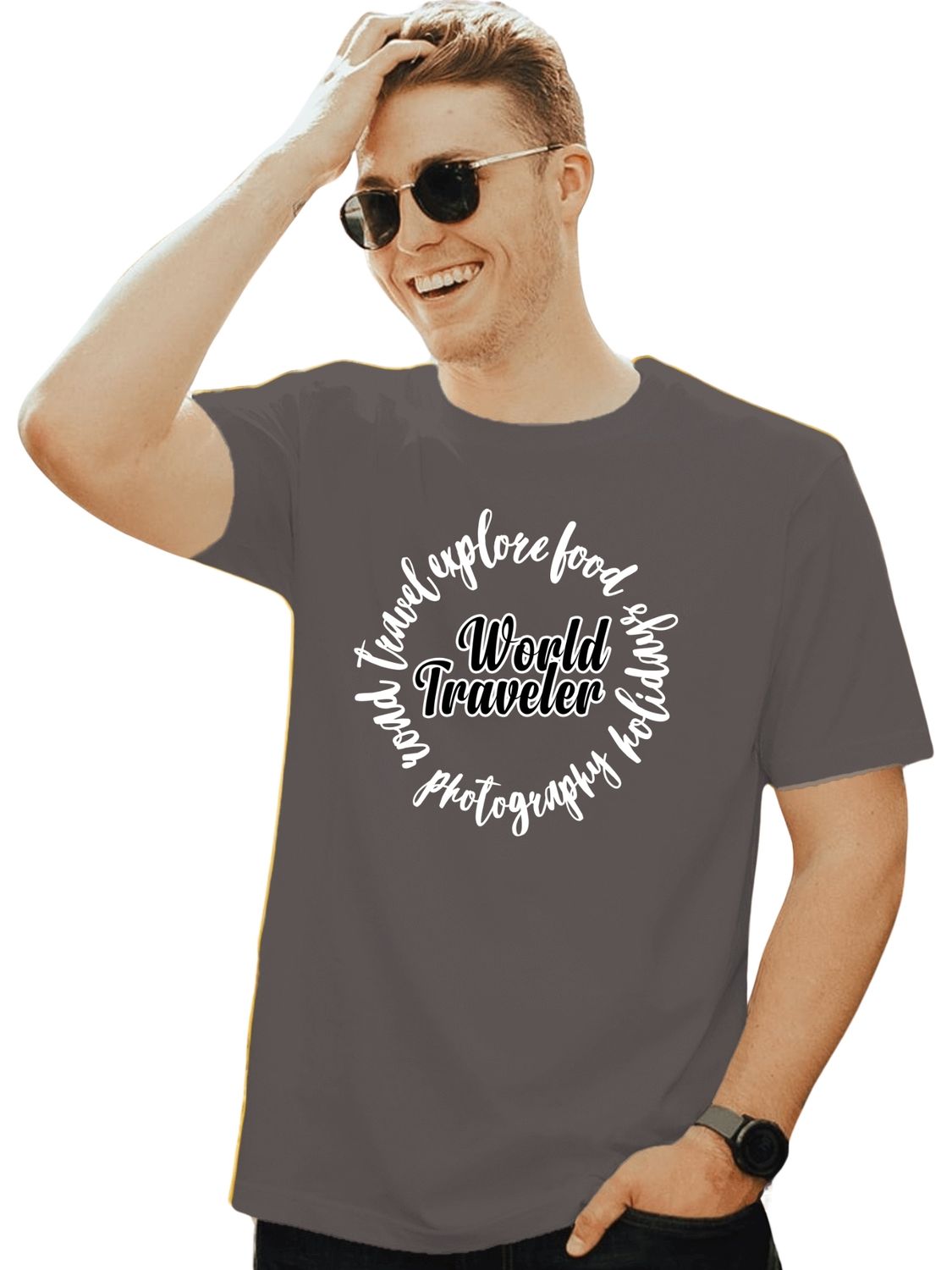 WORLD TRAVELER - UNISEX T SHIRT FOR TRAVELER - Let's pack up