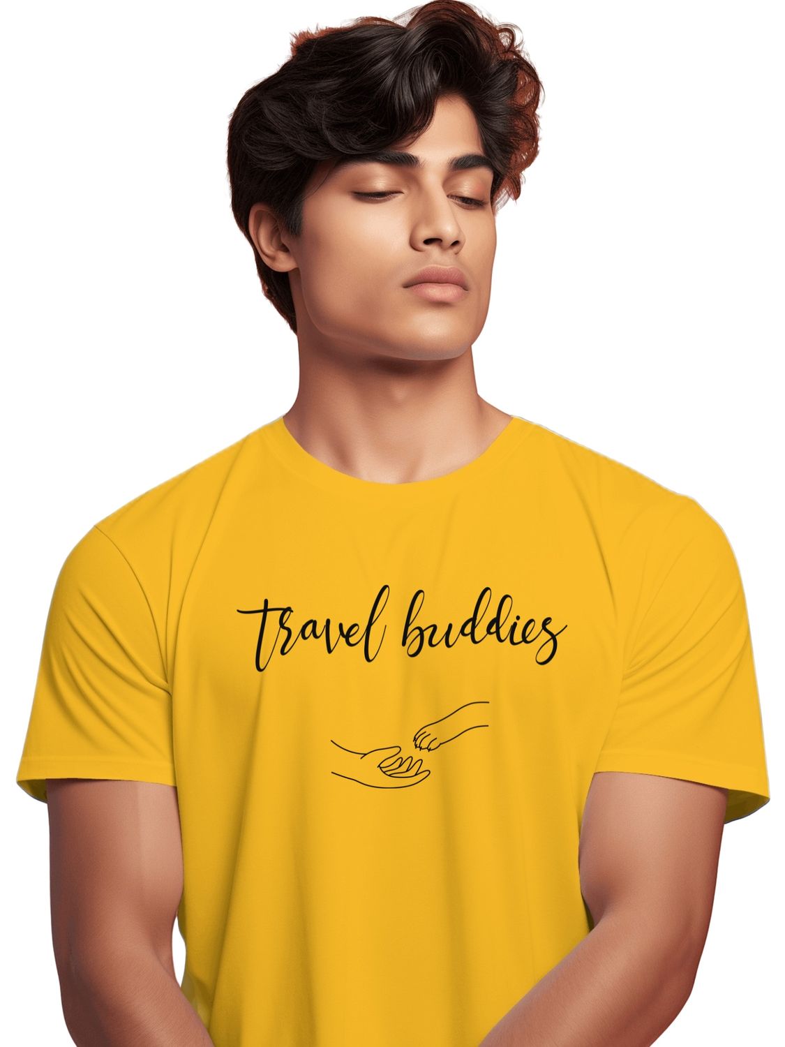 TRAVEL BUDDIES - UNISEX T SHIRT FOR DOG LOVERS - Travel with your companion