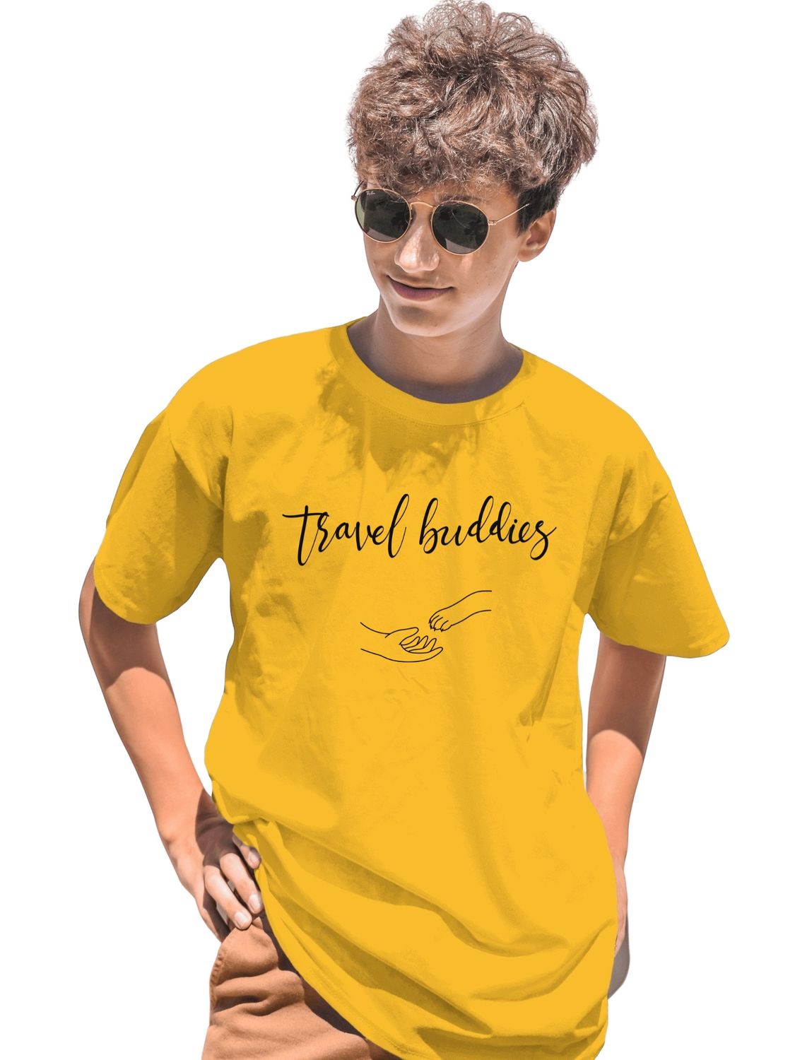 TRAVEL BUDDIES - UNISEX T SHIRT FOR DOG LOVERS - Travel with your companion