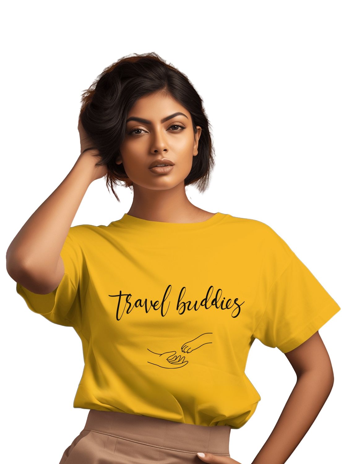 TRAVEL BUDDIES - UNISEX T SHIRT FOR DOG LOVERS - Travel with your companion