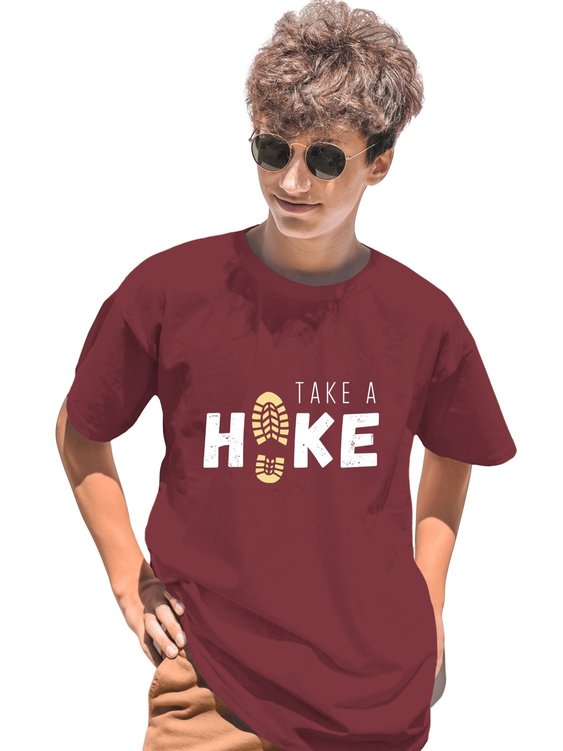 TAKE A HIKE - UNISEX T SHIRT - I'd rather be Hiking ( black, blue, maroon )