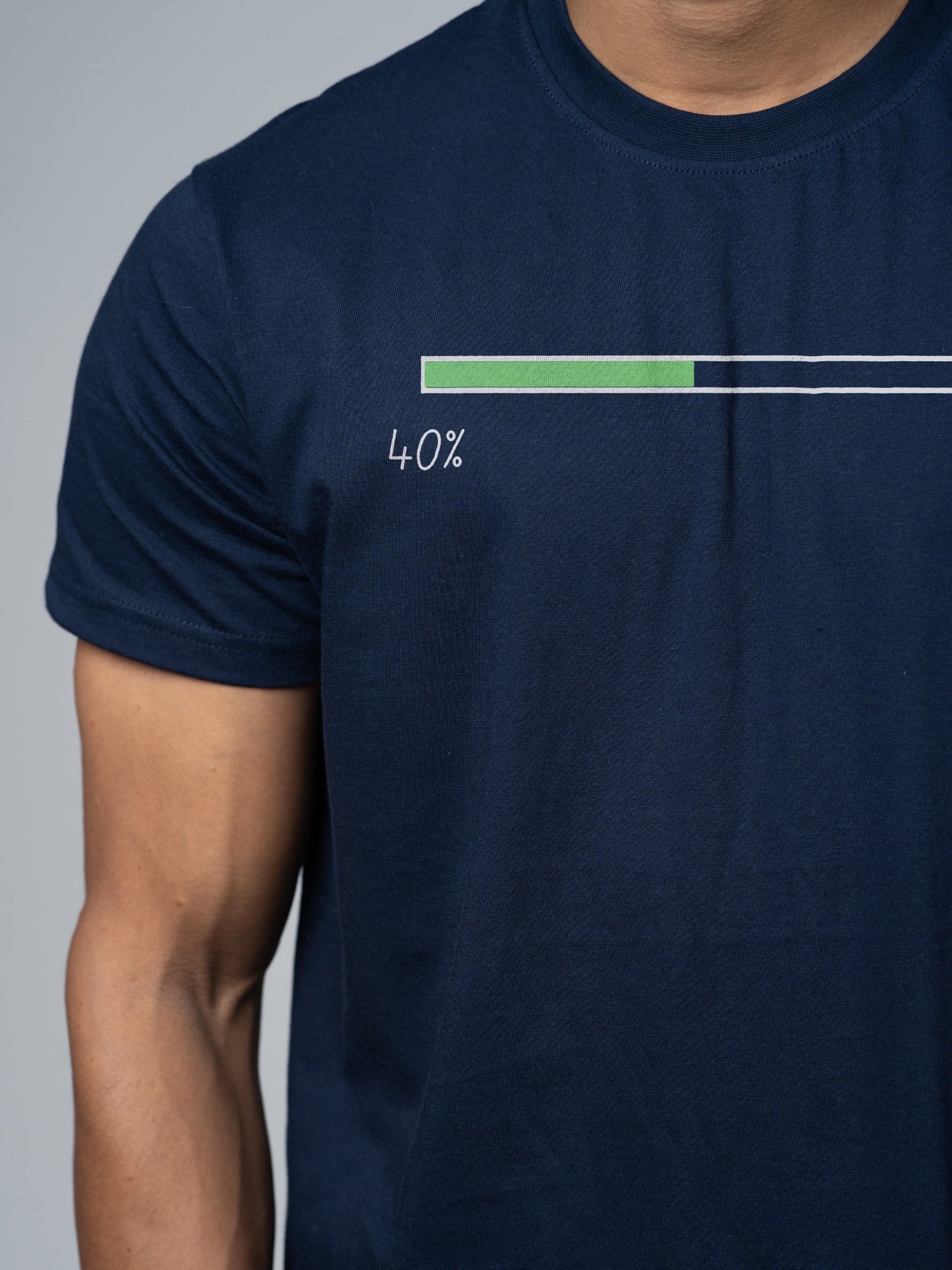 Roads to India® Men's Pure Cotton Casual T-Shirt – Life Percentage Graphic Tee | Unisex Fit (Regular & Oversized) | 180/220 GSM | Half Sleeve, Round Neck | S–5XL | Black, Navy Blue