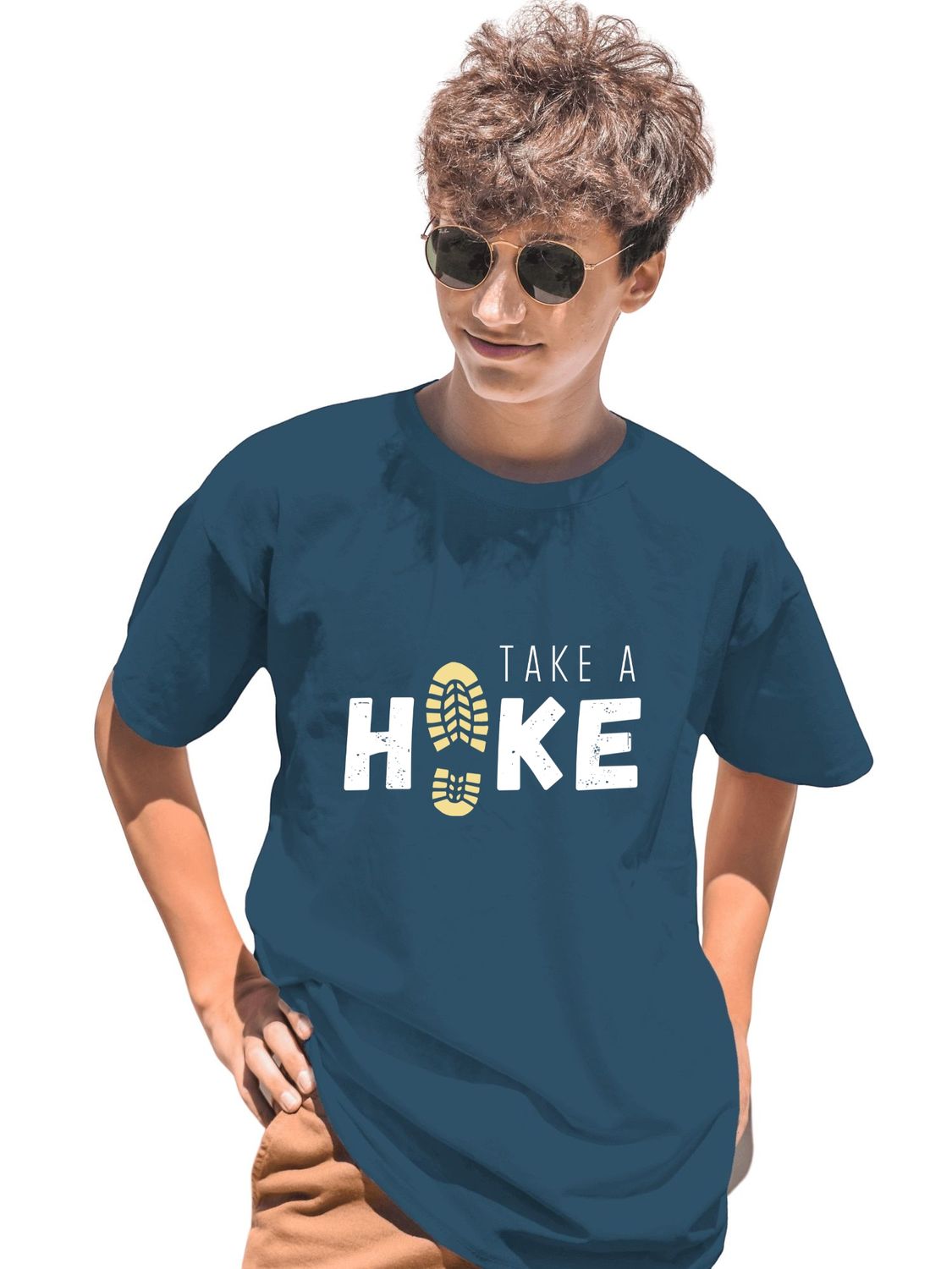 TAKE A HIKE - UNISEX T SHIRT - I'd rather be Hiking ( black, blue, maroon )