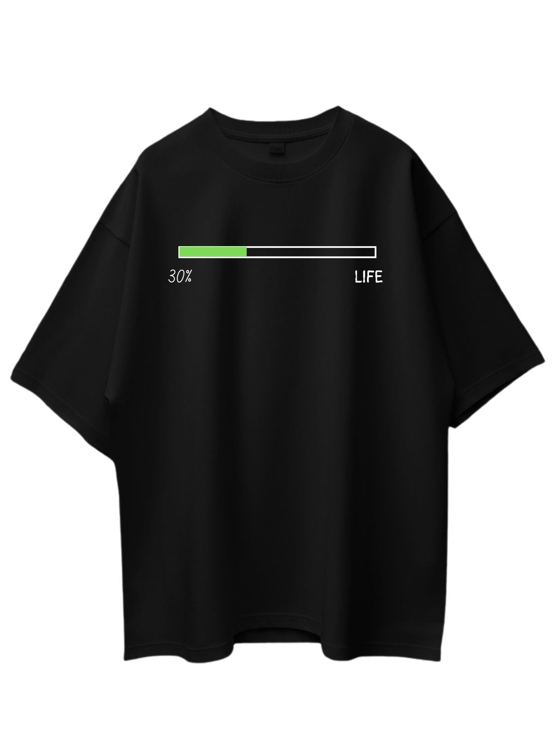 Roads to India® Men's Pure Cotton Casual T-Shirt – Life Percentage Graphic Tee | Unisex Fit (Regular & Oversized) | 180/220 GSM | Half Sleeve, Round Neck | S–5XL | Black, Navy Blue
