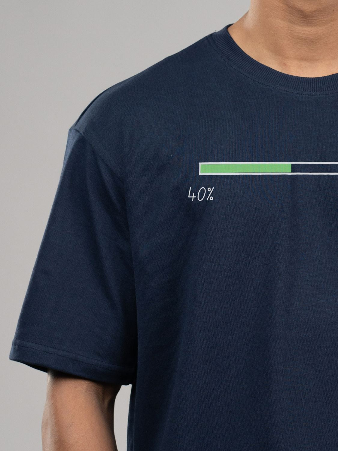 Roads to India® Men's Pure Cotton Casual T-Shirt – Life Percentage Graphic Tee | Unisex Fit (Regular & Oversized) | 180/220 GSM | Half Sleeve, Round Neck | S–5XL | Black, Navy Blue