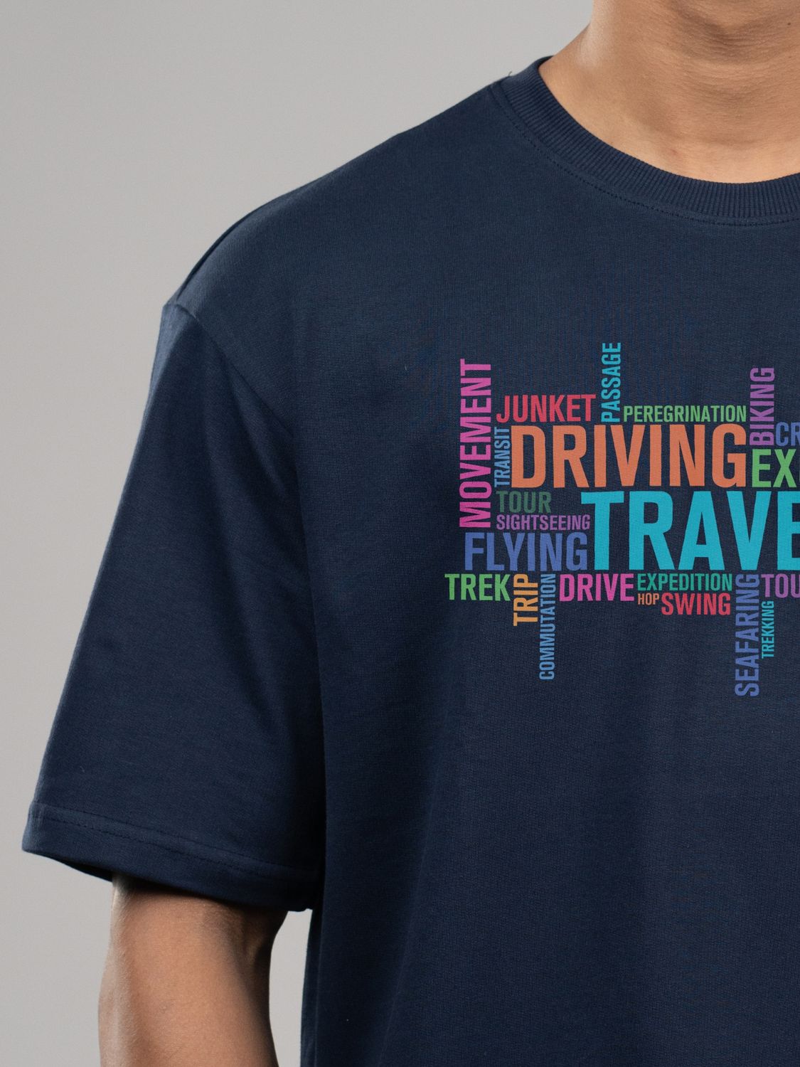 Roads to India® Cotton T-Shirt for Men – Travel Typography Graphic Print Tee | Half Sleeve Round Neck | Unisex Regular Fit | 180 GSM | White, Black | S to 5XL