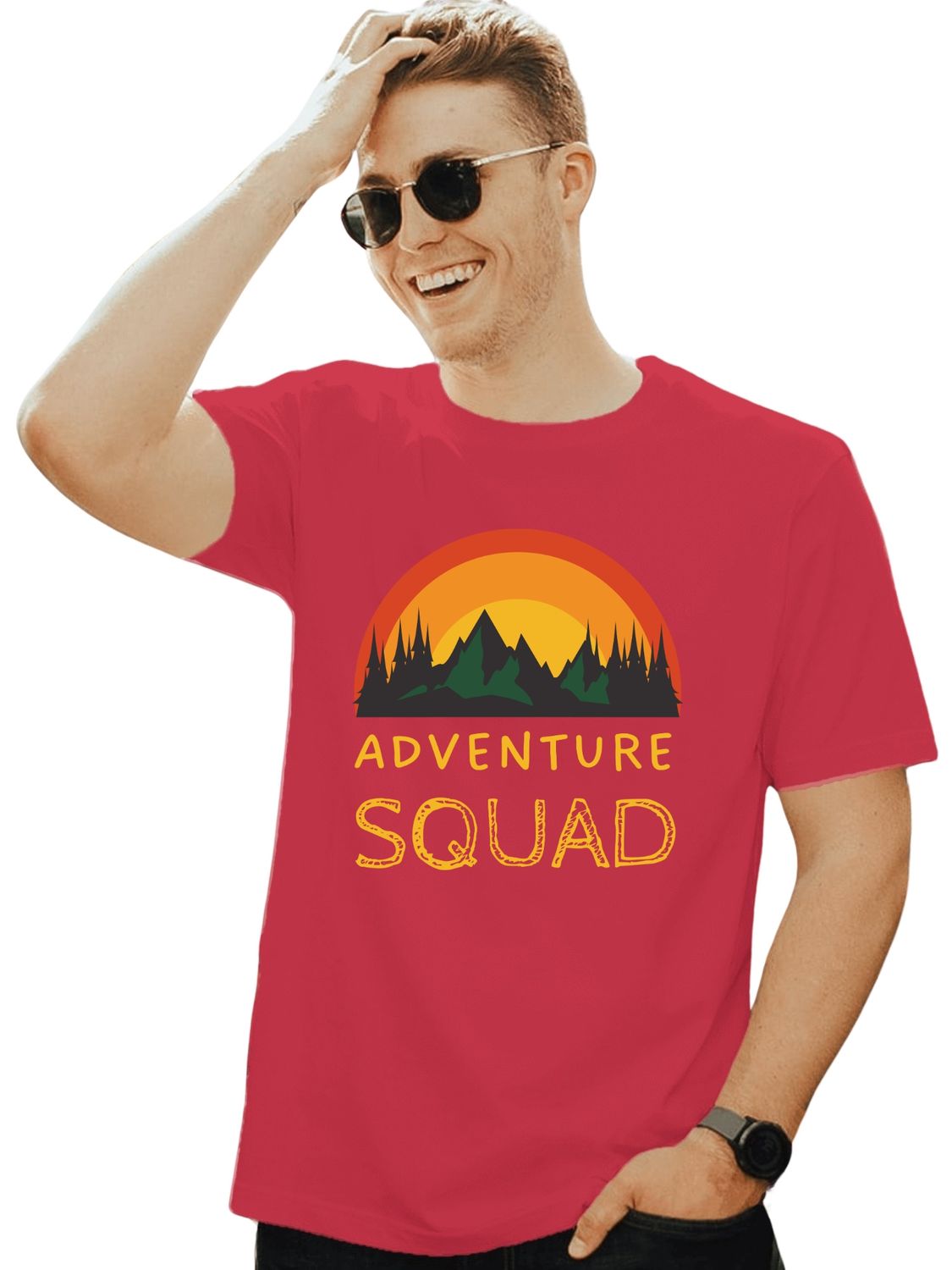 ADVENTURE SQUAD - UNISEX T SHIRT FOR TRAVELING - let's get lost together