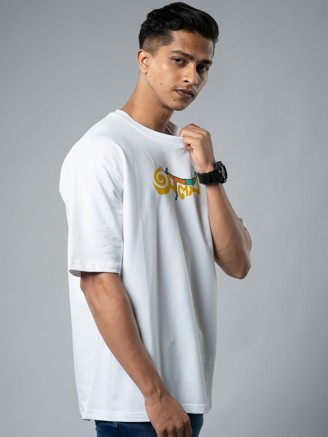 Roads to India® Men's Pure Cotton Casual T-Shirt – Alas - Khai Dai Ghumai Bengali Quote Tee | Unisex Fit (Regular & Oversized) | 180/220 GSM | Half Sleeve, Round Neck | S–5XL | White, Black