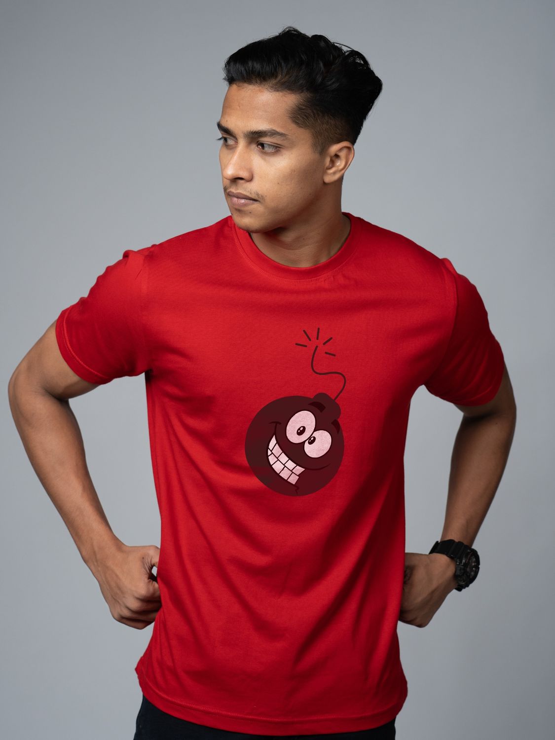 Roads to India® T-Shirt for Men – 100% Cotton Bombastic Diwali Half Sleeve Round Neck Graphic Print Tee | Unisex Regular & Oversized Fit | 180/220 GSM | S–5XL | White, Yellow, Red