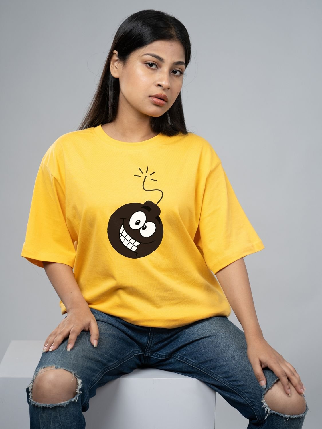 Roads to India® T-Shirt for Men – 100% Cotton Bombastic Diwali Half Sleeve Round Neck Graphic Print Tee | Unisex Regular & Oversized Fit | 180/220 GSM | S–5XL | White, Yellow, Red