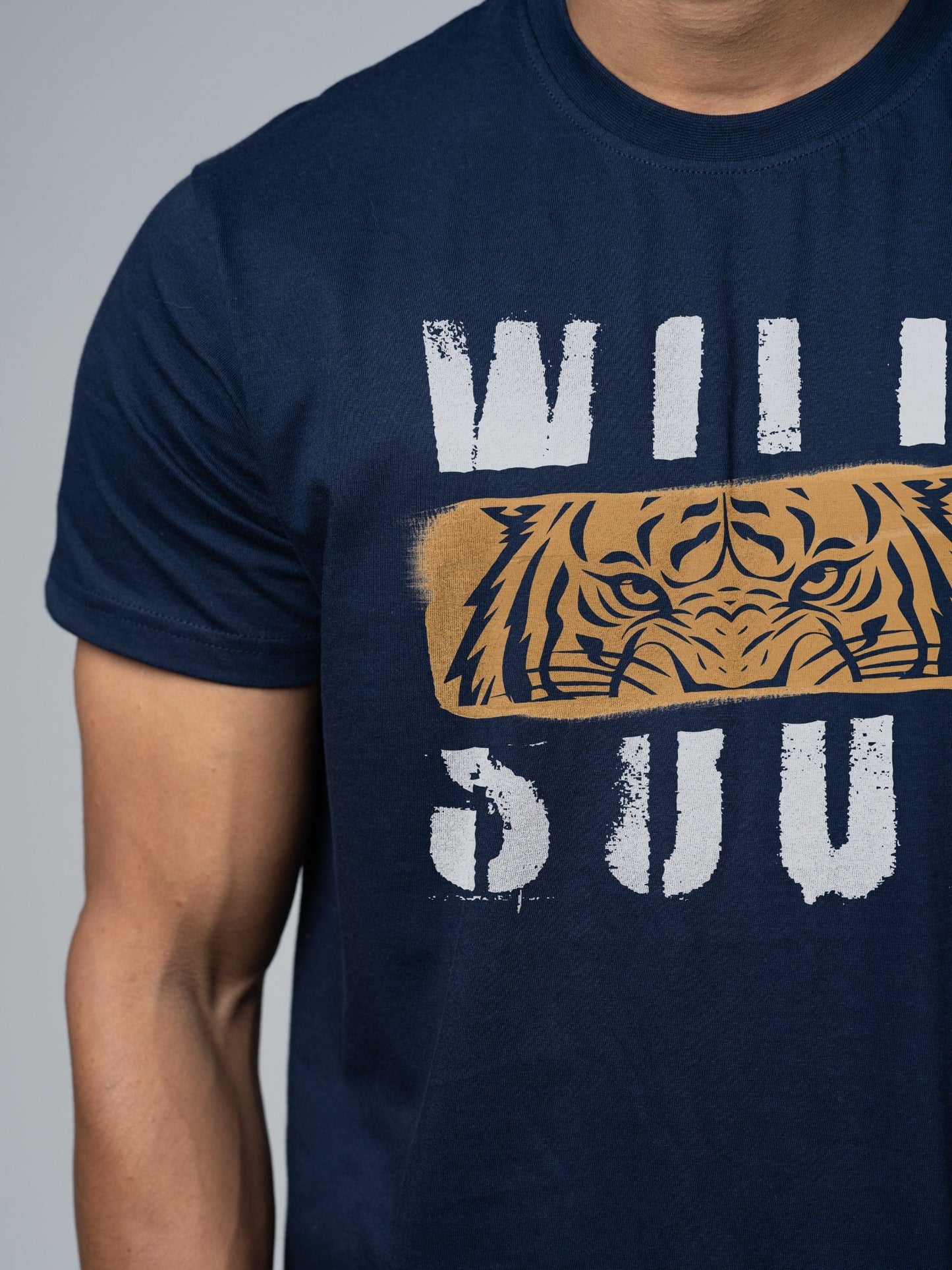 Roads to India® Men's Cotton Casual T-Shirt – Wild Soul Graphic Tee | Unisex Fit (Regular & Oversized) | 180/220 GSM | Half Sleeve, Round Neck | S–5XL | Black, Navy Blue, White