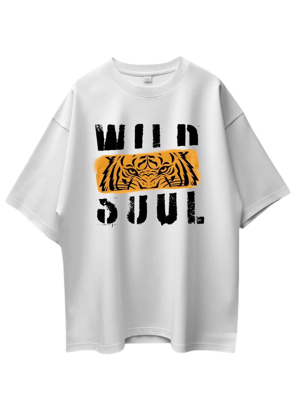 Roads to India® Men's Cotton Casual T-Shirt – Wild Soul Graphic Tee | Unisex Fit (Regular & Oversized) | 180/220 GSM | Half Sleeve, Round Neck | S–5XL | Black, Navy Blue, White
