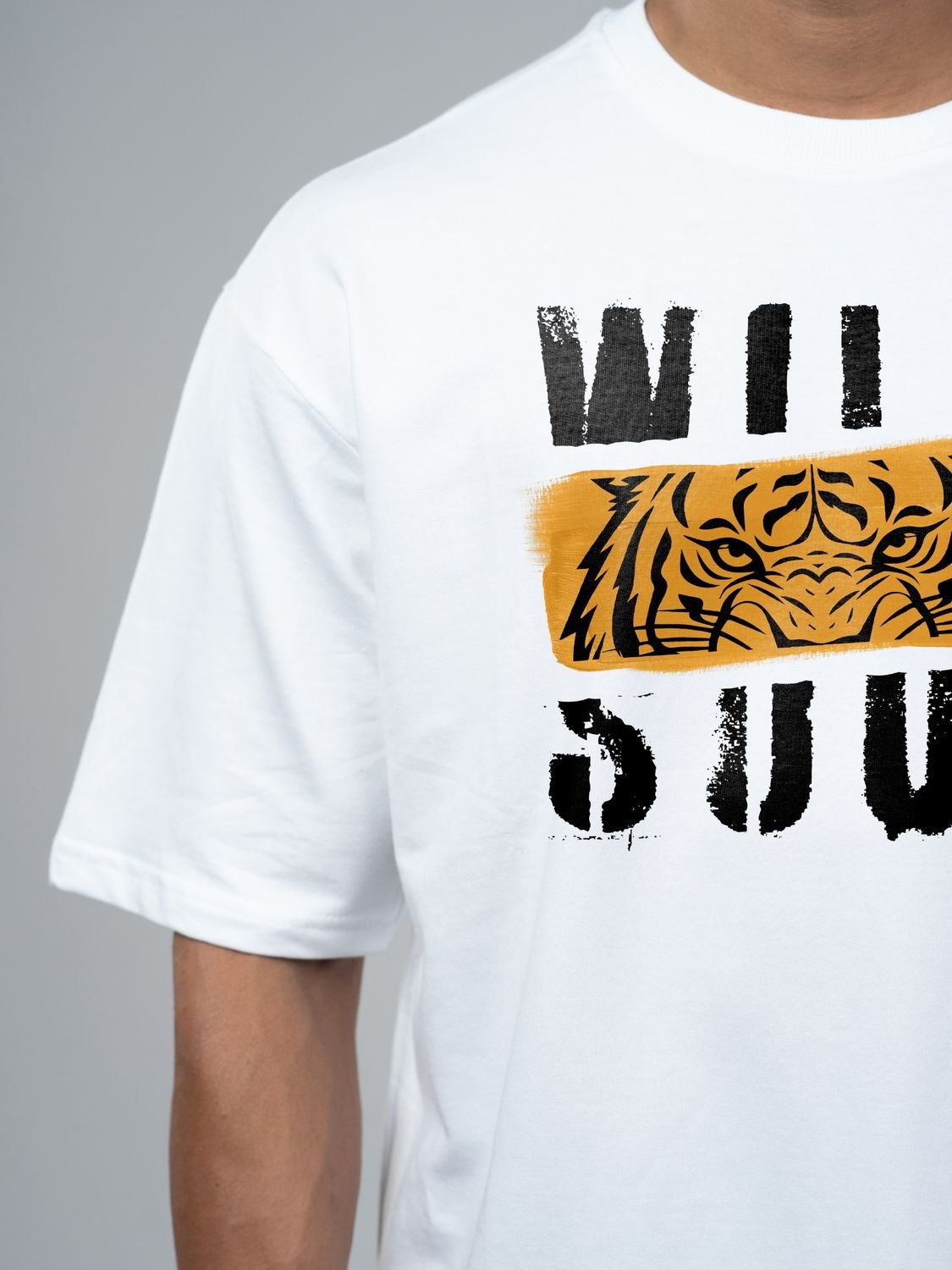 Roads to India® Men's Cotton Casual T-Shirt – Wild Soul Graphic Tee | Unisex Fit (Regular & Oversized) | 180/220 GSM | Half Sleeve, Round Neck | S–5XL | Black, Navy Blue, White