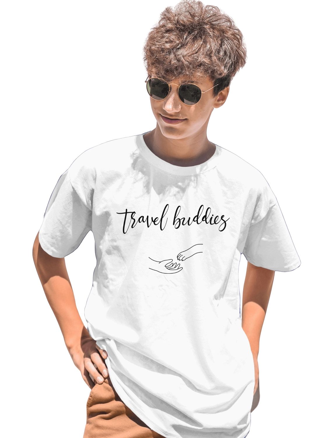 TRAVEL BUDDIES - UNISEX T SHIRT FOR DOG LOVERS - Travel with your companion