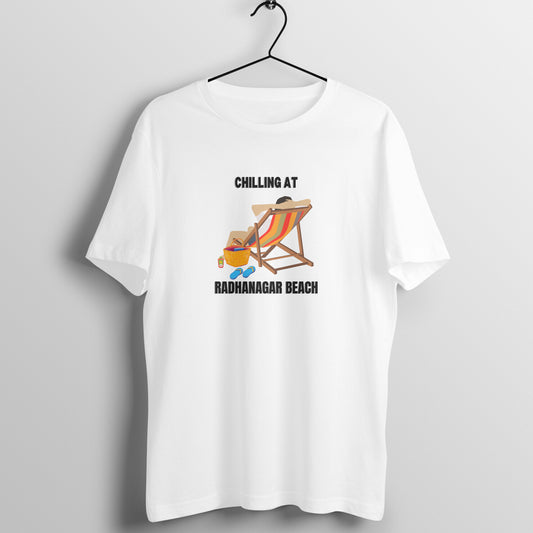 CHILLING AT RADHANAGAR BEACH - unisex t shirt - Beach lover