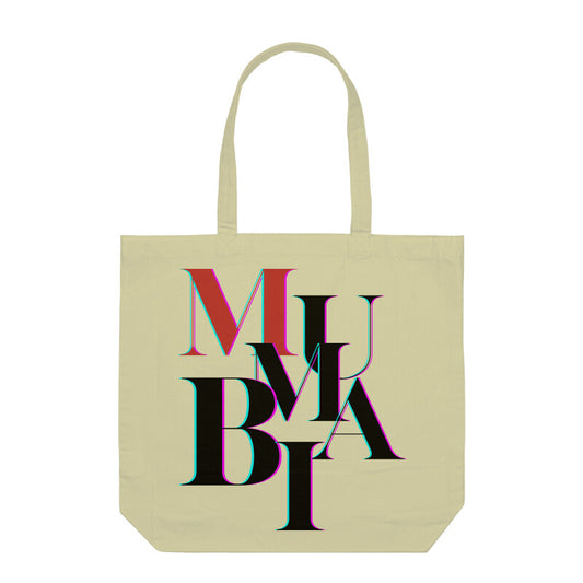 Mumbai Style Tote Bag - Spacious unisex Tote Bag - 100% Canvas fabric - Roads To India