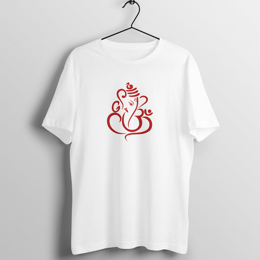 Sitting Lord Ganesha -100% combed Organic cotton - Premium Quality - Unisex T shirt - Enjoy Ganesh Chaturthi With Roads To India