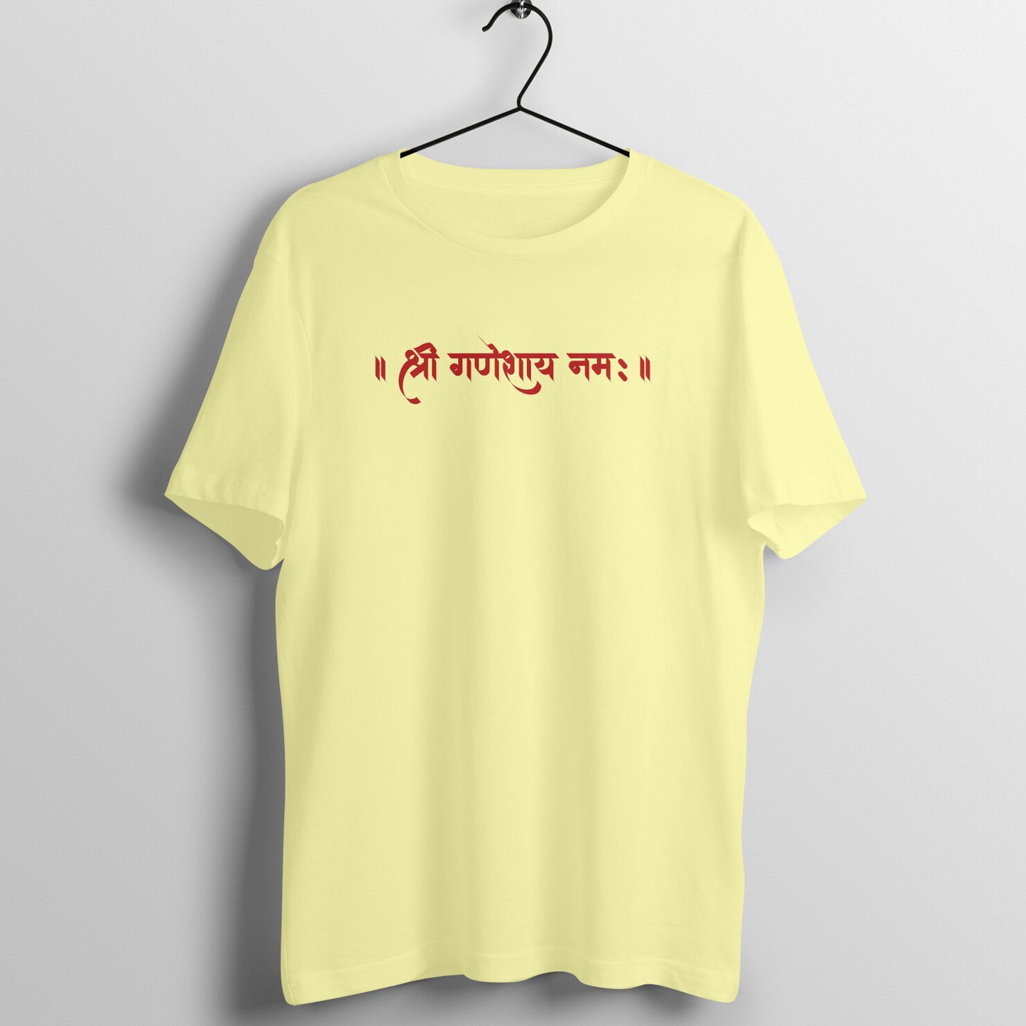 Sree Ganeshaya Namah -100% combed Organic cotton - Premium Quality - Unisex T shirt - Enjoy Ganesh Chaturthi With Roads To India