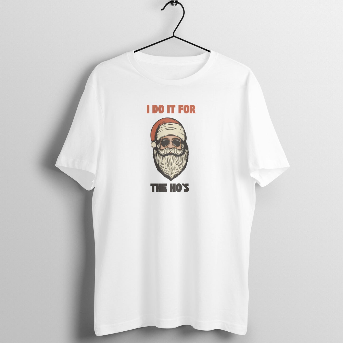 Roads to India - I Do It For The Ho's Xmas Unisex Tee, Merry Xmas T-Shirt, Holiday Cotton Shirt, Festive Season Top