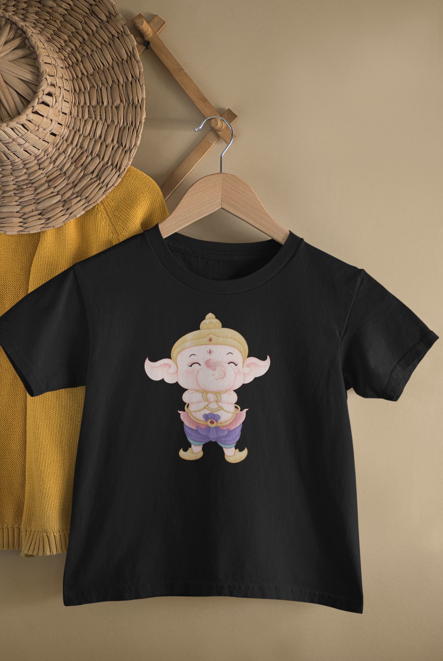 Cute Ganesh - Unisex T-Shirt for Kids (1 to 6 Years) - Premium Quality