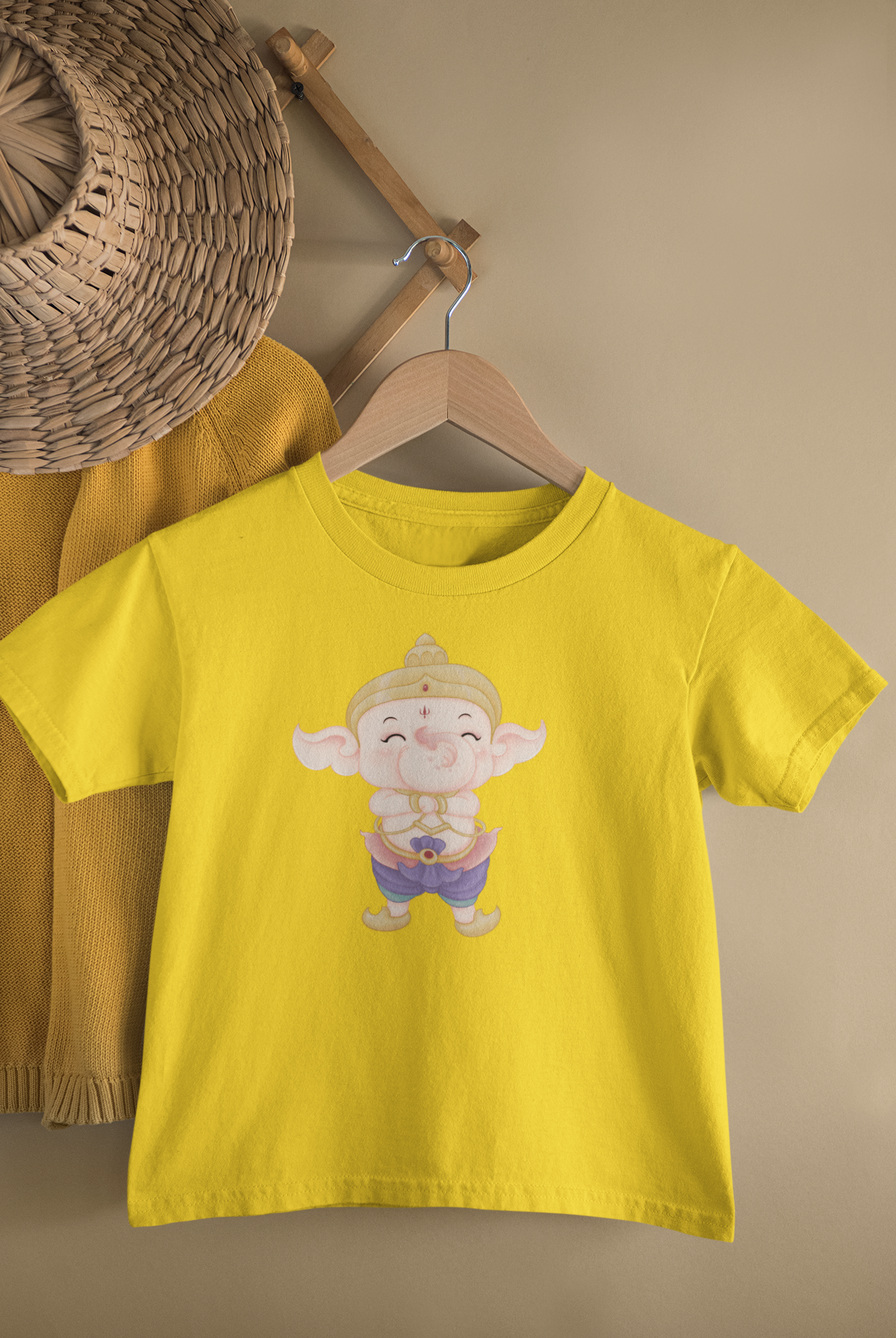 Cute Ganesh - Unisex T-Shirt for Kids (1 to 6 Years) - Premium Quality