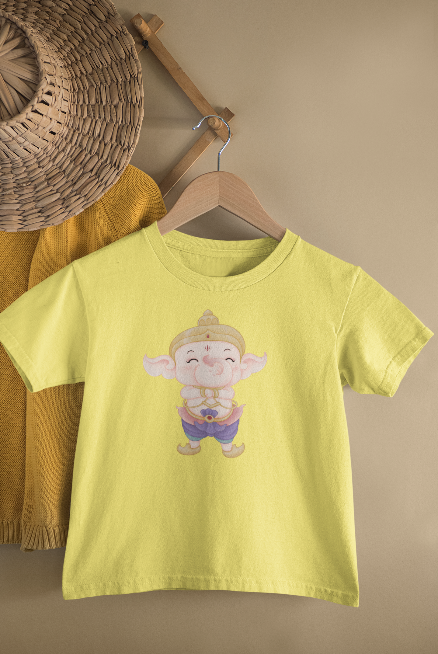 Cute Ganesh - Unisex T-Shirt for Kids (1 to 6 Years) - Premium Quality