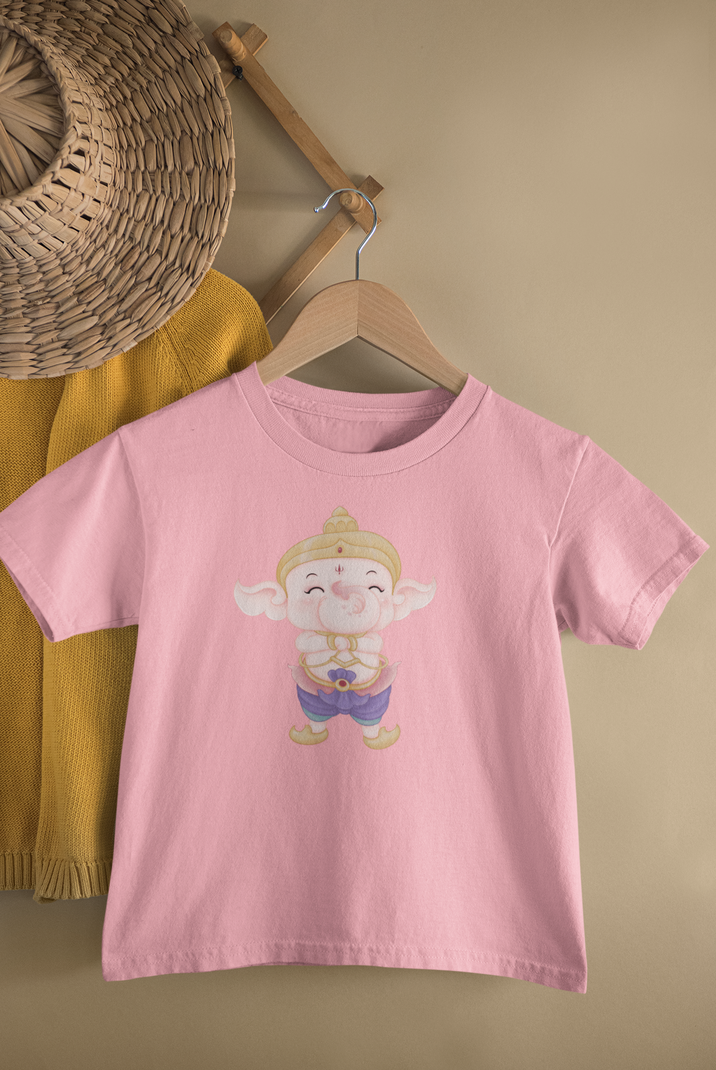 Cute Ganesh - Unisex T-Shirt for Kids (1 to 6 Years) - Premium Quality