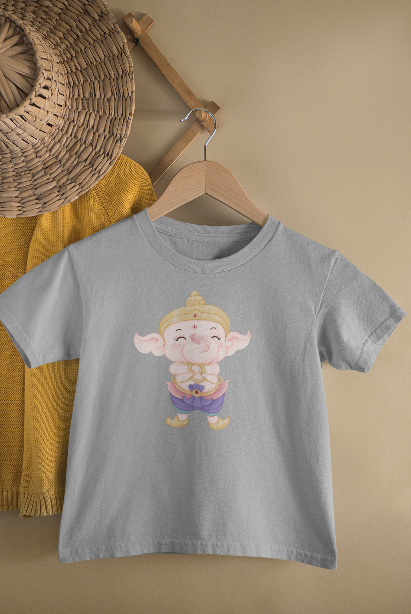 Cute Ganesh - Unisex T-Shirt for Kids (1 to 6 Years) - Premium Quality