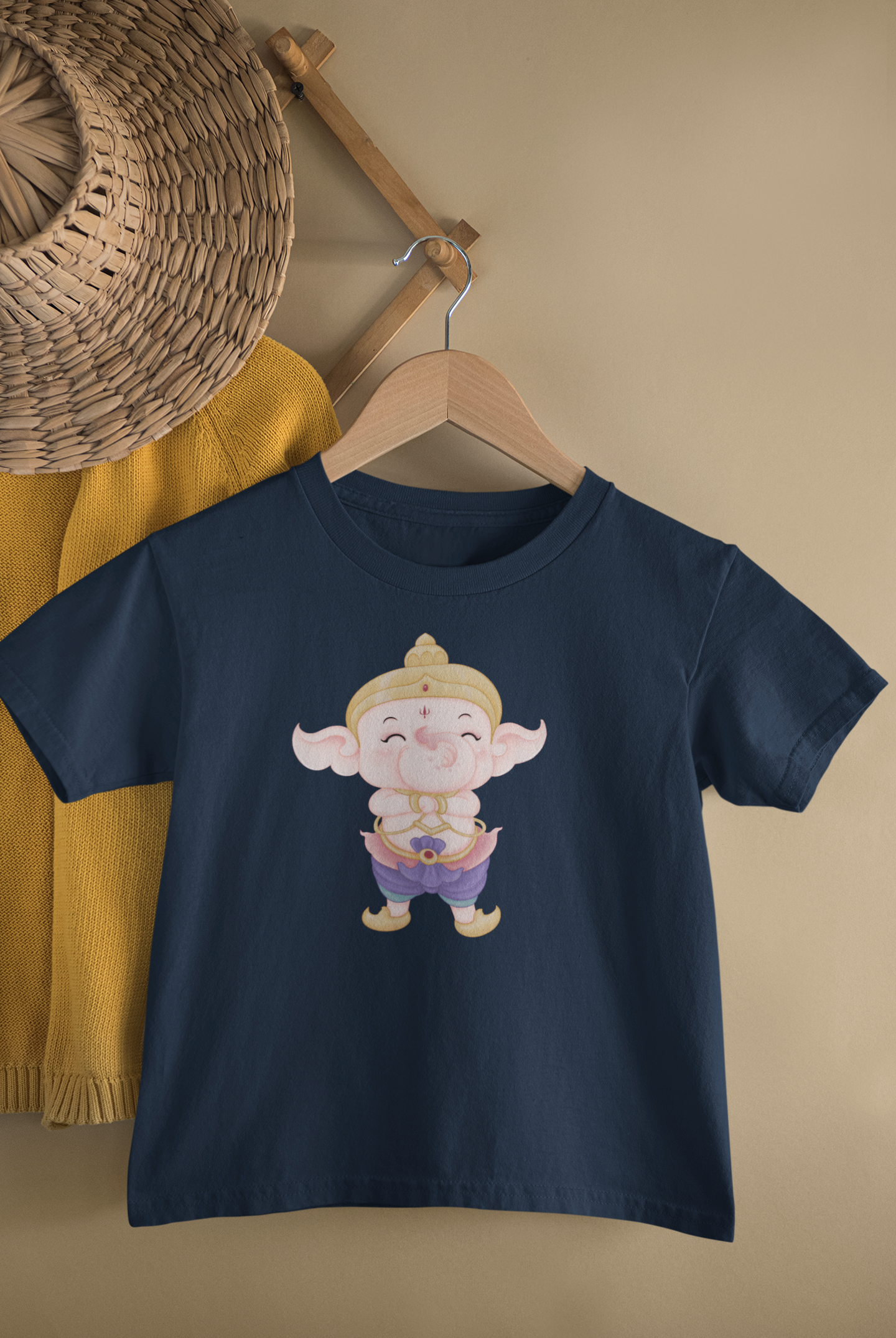 Cute Ganesh - Unisex T-Shirt for Kids (1 to 6 Years) - Premium Quality