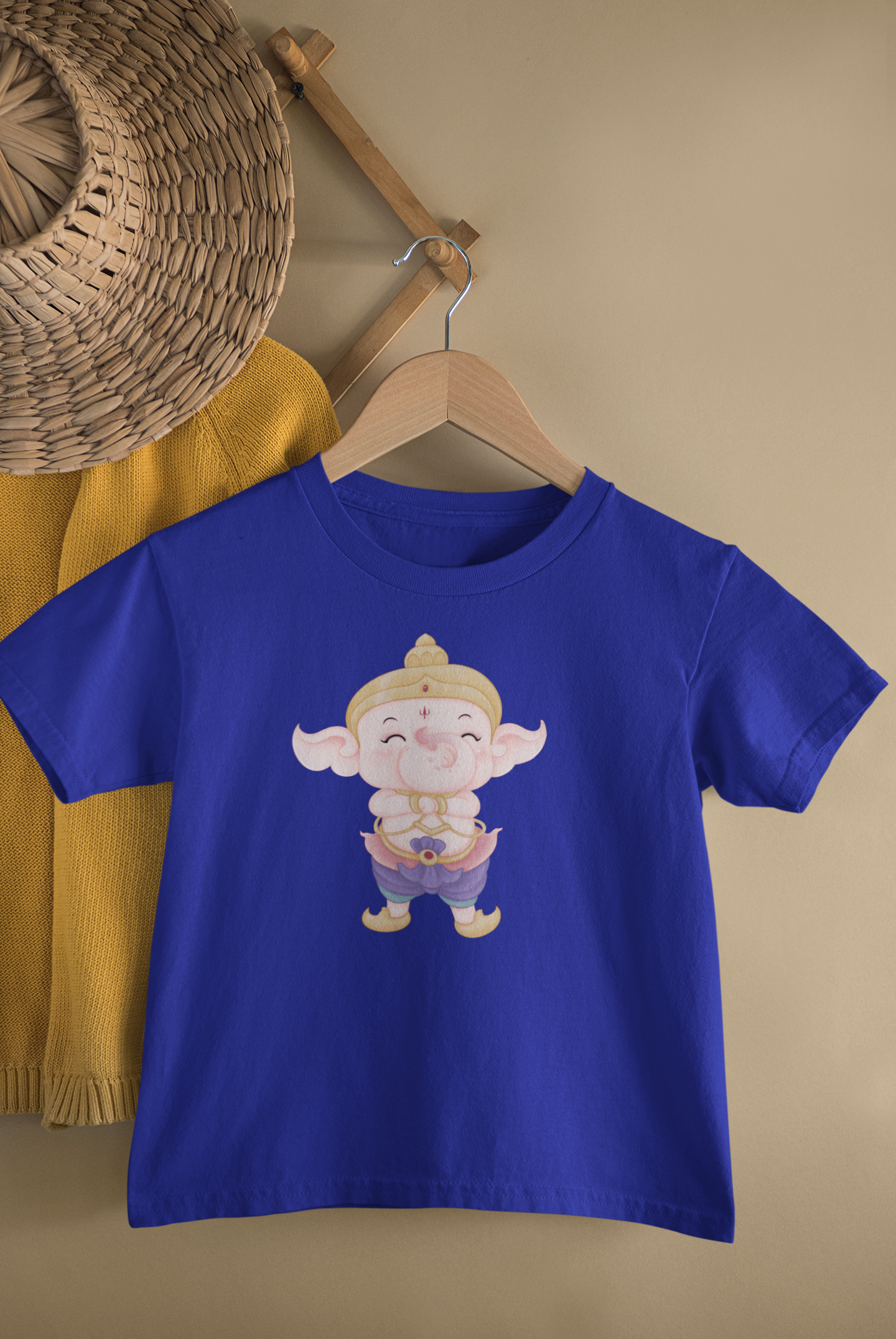 Cute Ganesh - Unisex T-Shirt for Kids (1 to 6 Years) - Premium Quality