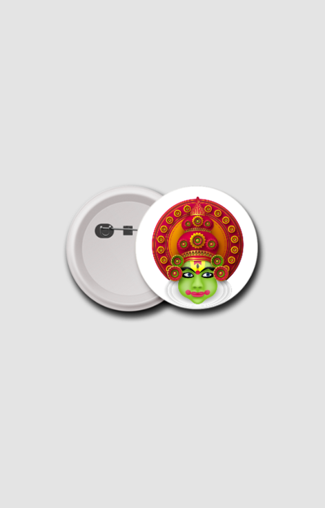 Roads to India Button Badges with traditional face