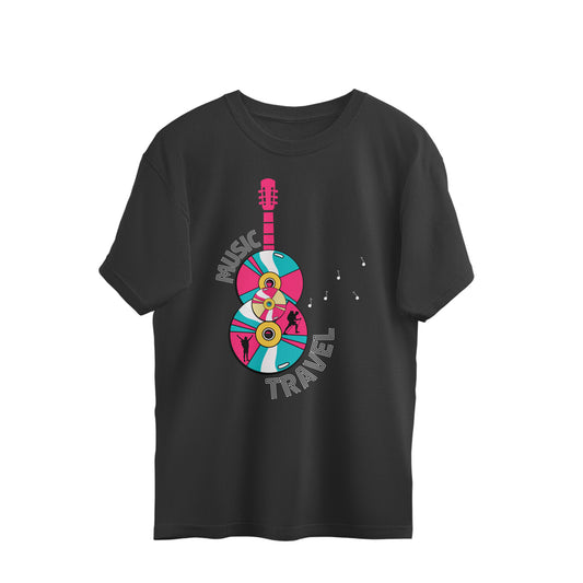 TRAVEL, MUSIC - HEALING IN PROGRESS - OVERSIZED T SHIRTS - UNISEX